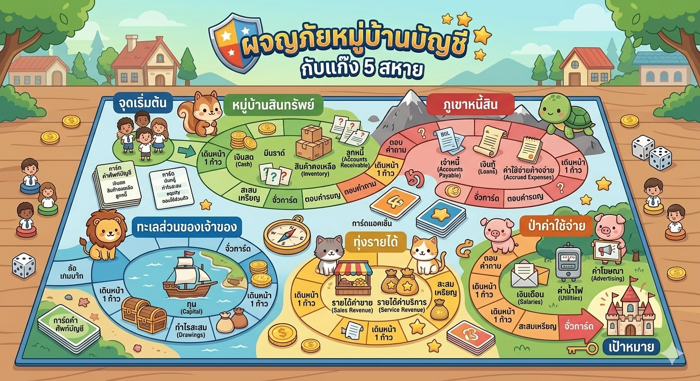 ภาพ ผจญภัยหมู่บ้านบัญชีกับแก๊ง 5 สหาย