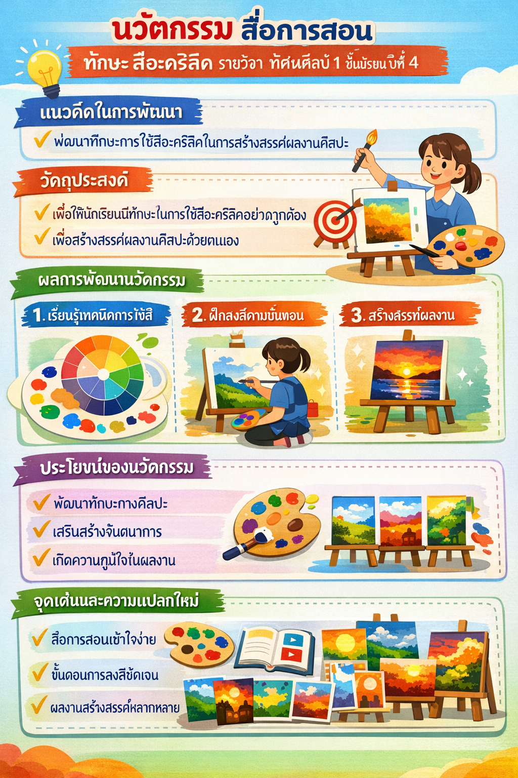 ภาพ The Master’s Palette : Creative Acrylic Painting Skills Set ชุดฝึกทักษะจิตรกรรมอะคริลิคสร้างสรรค์